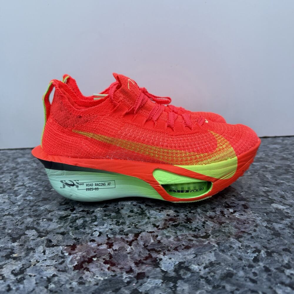 Nike Air Zoom Alphafly NEXT% 3 Bright Crimson Lime Blast Women’s SZ 6 FD8315-600